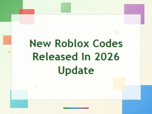 New Roblox Codes Released in 2026 Update – Latest Working Codes List