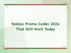 Roblox Promo Codes 2026 That Still Work Today – Updated List